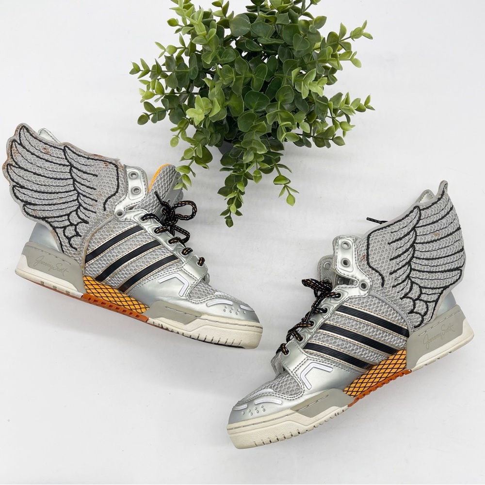 Adidas Jeremy Scott JS Wings 2.0 Lace Up Zip Sneakers Womens Size 6.5 G61109 - Picture 1 of 16